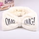 thumbnail image 2 of ¡Novedad de 2021! Diademas con lazo para la cara de lavado de lana Coral con letras OMG para mujeres y niñas, diademas para la cabeza, bandas para el cabello, turbante, accesorios para el cabello Tan Jianjun  unisex, 2 of 2