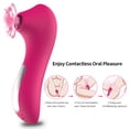 thumbnail image 3 of Vibrador chupador de clítoris para mujer - rojo rosado - Masaje del punto G lamiendo la lengua - estimulador de silicona - succionador de pezones oso de fresa Electrónica, 3 of 5