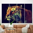 thumbnail image 3 of Tiger Art Canvas, Abstract Tiger Canvas Art, Abstract Poster, Geometric Animal Art Canvas, Animal Art Canvas, Big Cat Art Canvas, Canvas Wall Decor - Rolled Canvas, 3 of 9