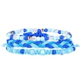 thumbnail image 1 of 3Pcs Bohemia Style Handmade Braid Bangles Bracelets Wrap Jewelry Beautiful Charm Bracelets (Blue), 1 of 8