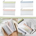 thumbnail image 4 of BESEW7 Pen Holder Pencil Case Pouch Clear Pencil Case Large Pencil Pouch Marker Case Pen Case Cute Pencil Case for Desk Storage Blue, 4 of 9
