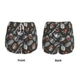 thumbnail image 3 of Pofeuu Japanese Sushi Hashi Print Women's Athletic Shorts Running Workout Shorts Tummy Control Quick Dry Gym Shorts with Pockets Double layer sports shorts-Small, 3 of 7