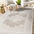 thumbnail image 6 of World Rug Gallery Transitional Bohemian Weather Resistant Reversible Indoor/Outdoor Area Rug - Beige 7'10"x10', 6 of 7