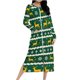 thumbnail image 2 of Batas para mujer, camisón con estampado navideño y camisón de invierno con cremallera y bolsillos, pijama holgado para mujer, 2 of 9