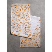 Maison d' Hermine Oak Leaves 100% Cotton Table Runner for Party Dinner Holidays Kitchen Home [Single Layer (14.5 Inch by 108 Inch)]