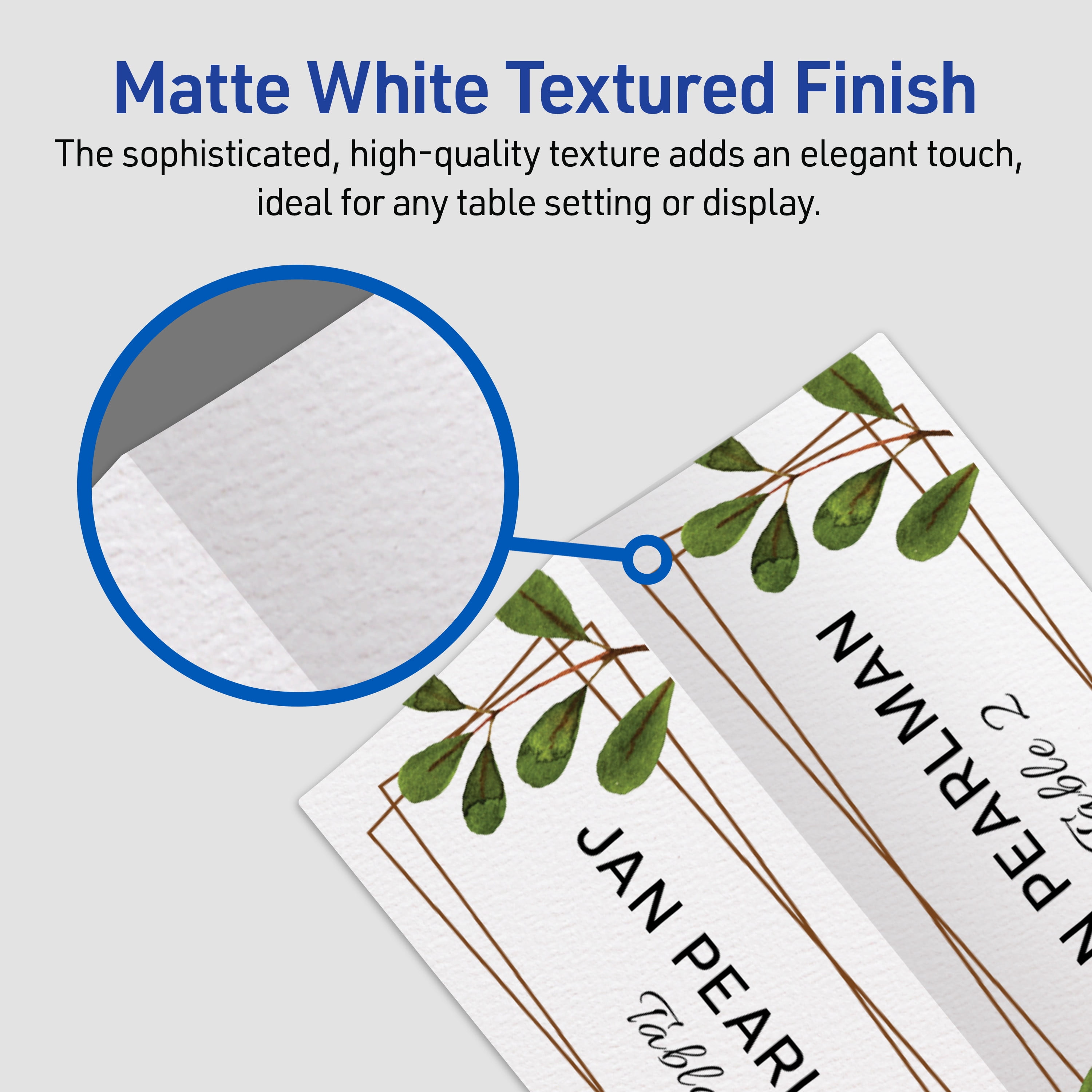 (2 pack) Avery® Place Cards, 1-7/16" x 3-3/4", White, 150 Tent Cards (5011)