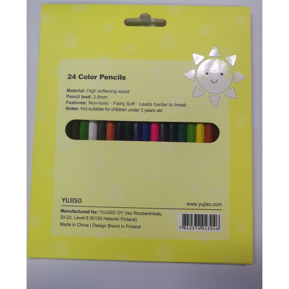 12/24 Colors/Box Non-Toxic Painting Colored Pencils High Concentration Colored Pencil School Students Supplies