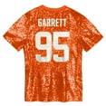 thumbnail image 3 of Girls Youth Myles Garrett Orange Cleveland Browns Sequin V-Neck Fashion Jersey, 3 of 3