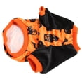 thumbnail image 4 of Camisa de calabaza para perro, gato, murciélago, casa, patrón, elasticidad, suave felpa, Halloween, camisa para mascota, disfraz para perro pequeño, gato, S, 4 of 14