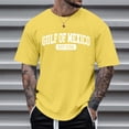 thumbnail image 2 of Camiseta minimalista europea de manga corta con estampado de letras para hombre - Prenda deportiva informal y holgada con cuello redondo, 2 of 4