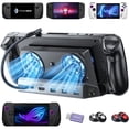 thumbnail image 1 of LISEN Docking Station for ASUS ROG ALLY X & Steam Deck & Lenovo Legion GO, Dual Cooling Fan [Zero Distraction] ROG ALLY Dock Station with 4K@60Hz,USB, 1 of 9