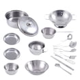 thumbnail image 2 of YANGHONGY 16 Pcs Set Kids House Kitchen Toys Cookware Cooking Utensils Pots Pans Gift, 2 of 2