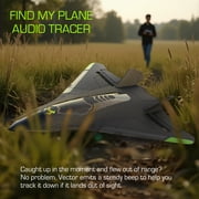 Sky Viper Vector Performance RC Stunt Plane, Speeds up to 45 mph, 1-Touch Stunts, Auto Stabilization, Removable Rechargeable Battery, Teens and Adults