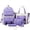 Purple, variant on HNMKIU Backpack For Women Large Capacity School Bag With 5 Piece Set Lightweight Bookbag For Students ,WH1