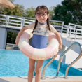 thumbnail image 3 of teenagers Striped Swimming Circle Pool Floats Inflatable Swimming Ring For Pool Party-SinKeeU, 3 of 4