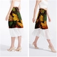 thumbnail image 4 of Leaves Chic Chiffon Women's Beach Summer Dress with Polyester Straps, 4 of 6