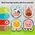 thumbnail image 4 of Juego de Platos de Melamina Farm Friends Animales del Zoológico Compartimientos Divididos para Niños, 4 of 7
