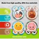 thumbnail image 4 of Juego de Platos de Melamina Farm Friends Animales del Zoológico Compartimientos Divididos para Niños, 4 of 7