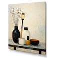 thumbnail image 2 of Designart "Contemporary Cleanse with Toiletries" Fashion Canvas Wall Art - Glam Beige Toiletries Bedroom Canvas Wall Art, 2 of 6