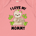 thumbnail image 4 of Inktastic Cute Sloth I Love My Mommy with Green Leaves Boys or Girls Baby Bodysuit, 4 of 5