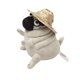 thumbnail image 3 of Juguetes de peluche kawaii de 15cm, perro, elfo, Pug gordo sentado, perros Pug, muñecos de peluche para niños, regalo de cumpleaños, 3 of 4