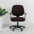 thumbnail image 2 of Housse en Fibre de Polyester Style Fendu Extensible pour Fauteuil Café, 2 of 8