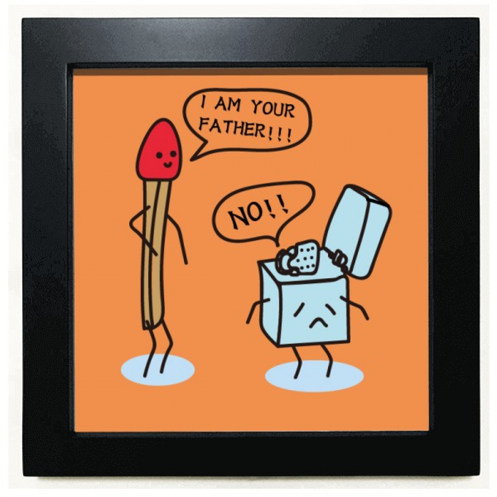 Lighter Match Life Consanguinity Black Square Frame Picture Wall