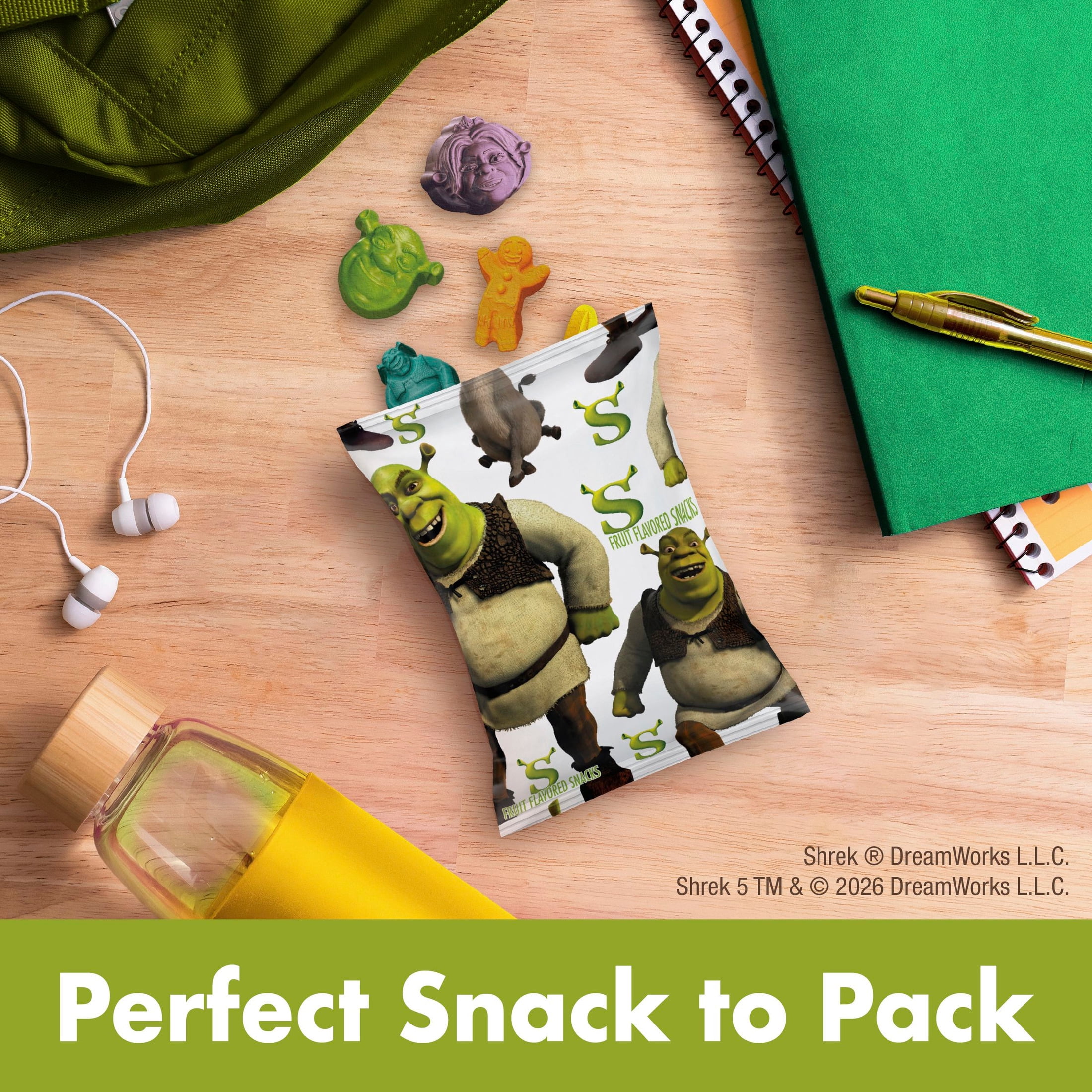 Shrek Fruit Flavored Snacks, Gluten Free, 10 Ct, 8 oz