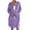 Purple-b, variant on Robe Soft Bathrobe For Winter Button Warm Loungewear