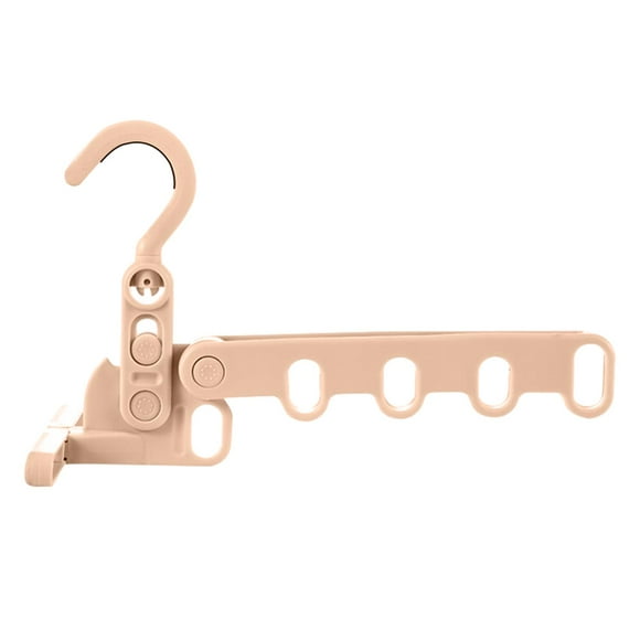 Tendedero plegable para ropa, colgador de ropa de viaje, portátil, ahorro de espacio, antideslizante, plegable con 5 agujeros para vacaciones, Hotel y Macarena percha de viaje plegable