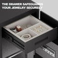 thumbnail image 3 of 6.1 Cub Home Safe Box, Large Capacity Safe with Gewelry Drawers, Digital Safe with Removable Shelves and Alarm System., 3 of 13