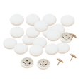 thumbnail image 1 of Abbracc 20 Buttons Sewing Craft Snaps Fasteners Button Coat Jacket DIY Invisible Buttons White, 1 of 3