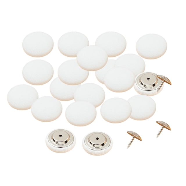 Abbracc 20 Buttons Sewing Craft Snaps Fasteners Button Coat Jacket DIY Invisible Buttons White