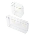 thumbnail image 1 of 2 cajas de almacenamiento transparentes para pared, sin perforaciones, 1 of 5
