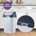 thumbnail image 4 of Superio Swing Top Trash Can Set - White Smoke (4 Pack- 2.5 Gal, 9 Gal, 13 Gal), 4 of 7