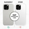 thumbnail image 2 of RadEnergy iPhone 13 Mini Case, EMF Protection Shungite Liquid Silicone Phone Case, Beige, 2 of 10