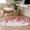 Red, variant on Sage Green Eucalyptus Leaves Round Area Rug 5 FT,Non Slip Bedroom Rugs,Summer Botanical Weeping Wooden Washable Soft Circular Carpet Non-Shedding Floor Mat for Kitchen Dining Room Foyer Balcony Dorm