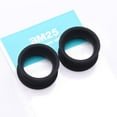 thumbnail image 5 of A Pair of Ultra Flexible Flat Black Silicone Double Flared Tunnel Plug, 5 of 5