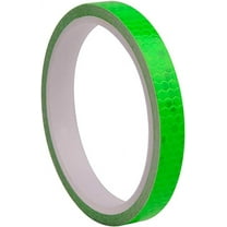 Namzi 1 Pack Green Reflective Tape 1cm*8m Self-Adhesive Conspicuity Tape, Waterproof PVC Reflector Tape for Trailers & Helmets