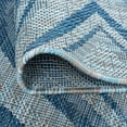 thumbnail image 6 of Veranda Contemporary 2' x 3' Cream and Blue Polypropylene Outdoor Area Rug, 6 of 7