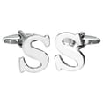 thumbnail image 4 of Gemelos de latón para hombre con personalizada en mayúsculas y letras del alfabeto S S Yuyangstore Gemelos Letra Alfabeto, 4 of 6