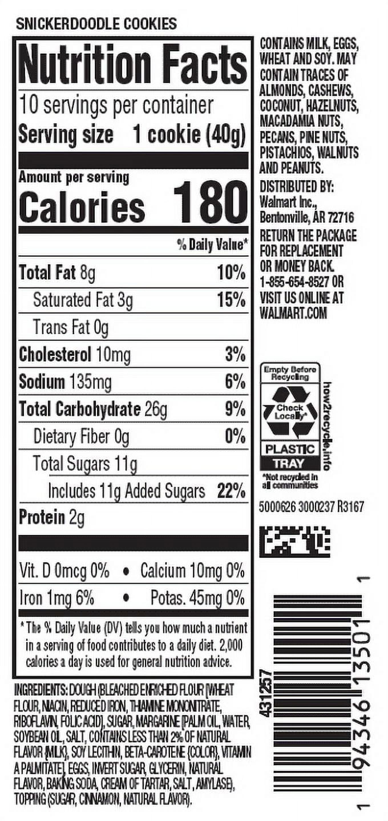 Freshness Guaranteed Snickerdoodle Fresh Round Baked Cookies, 14 oz, 10 Count