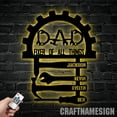 thumbnail image 4 of Craftnamesign Custom Mechanic Dad Wall Art, Custom Father Name Led Light, 4 of 5