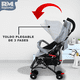 thumbnail image 5 of Carriola de Paseo Plegable Rm Regalomex con Toldo y Respaldo Reclinable gris Grande, 5 of 6
