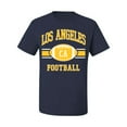 thumbnail image 2 of City of Los Angeles LAC American Football Fantasy Fan Sports Men's Graphic T-Shirt, Navy, X-Large, 2 of 3