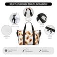 thumbnail image 3 of Travel Duffle Bag Papaya polka dots Travel Tote Bags Carry on Luggage Waterproof Weekender Bags with Top Handle Adjustable Shoulde Strap for Travel Gym, 3 of 5