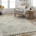 thumbnail image 4 of Hauteloom Bicos Wool Living Room, Bedroom Area Rug - Bohemian, Transitional - Charcoal, Cream, Gray - 8' x 10', 4 of 8