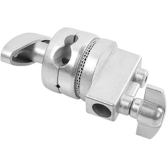 Foto&Tech Metal 2.5-inch Swivel Head Grip Holder, Heavy Duty Mounting Adapter for Light Stand, Multi Functional Boom Extension Arm, Lighting Photography Equipment with 1/2 1/4 3/8 5/8 Inch Mount