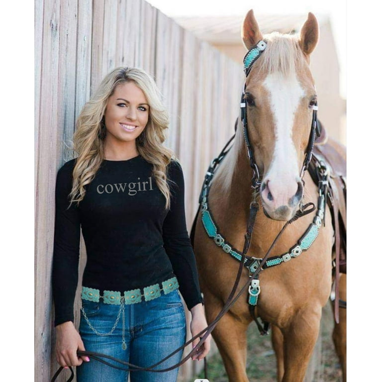 XIATIAN Metal Concho Belts for Women Western Cowgirl  display picture 1
