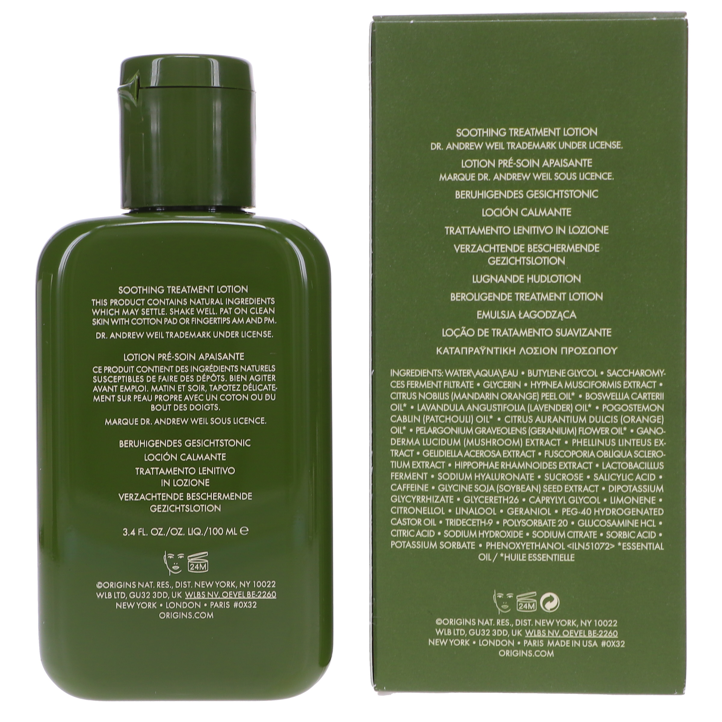 Origins Dr. Andrew Weil for Origins Mega-Mushroom Relief & Resilience Soothing Treatment Lotion Upgrade 3.4 oz